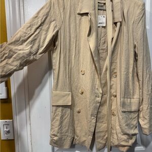 Free People Beige Blazer